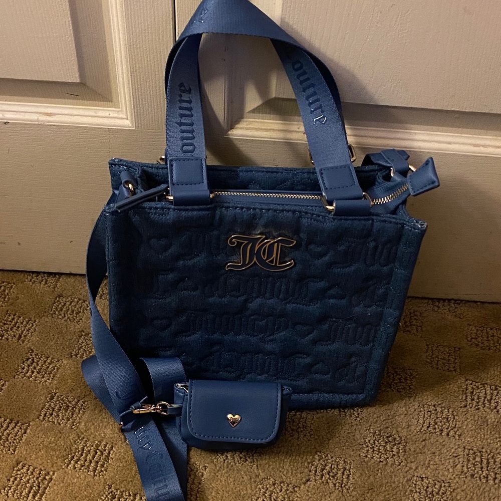 Juicy Couture Navy Blue Tote Bag